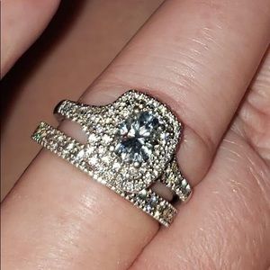 Sterling Silver 1ct 6X6mm Cushion Cut H-I-J